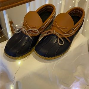 Boots (Dark Navy & Tan)